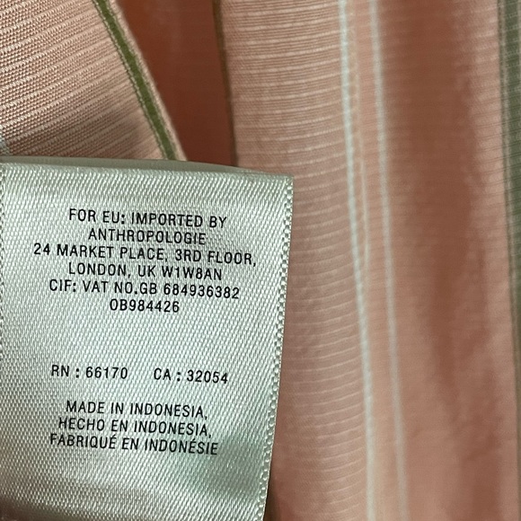 Anthropologie Maeve Brenda Stripe Balloon Sleeve Top Size S - Picture 8 of 8